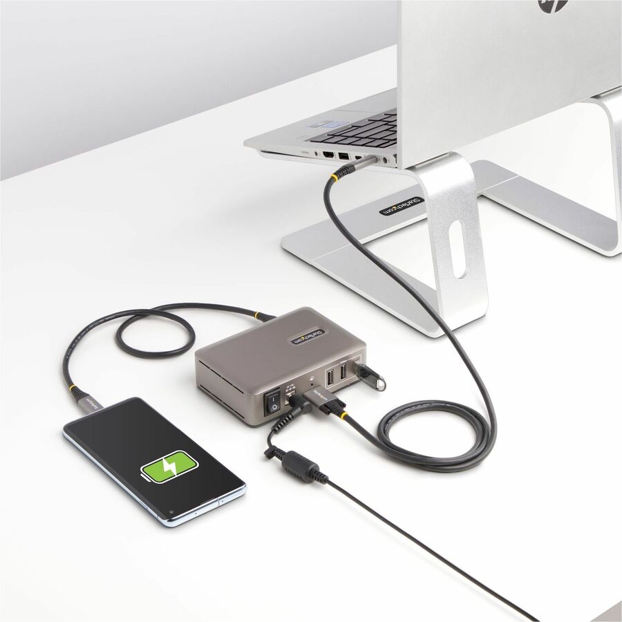 StarTech.com Hub USB-C 10 ports, 8 x USB-A + 2 x USB-C, auto-alimenté avec alimentation 65 W, USB 3.1 10 Gbit/s Hub USB pour ordinateur de bureau/portable avec charge 10G8A2CS-USB-C-HUB