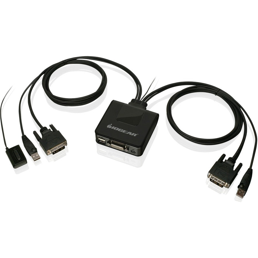 Commutateur KVM avec câble USB DVI à 2 ports IOGEAR GCS922U