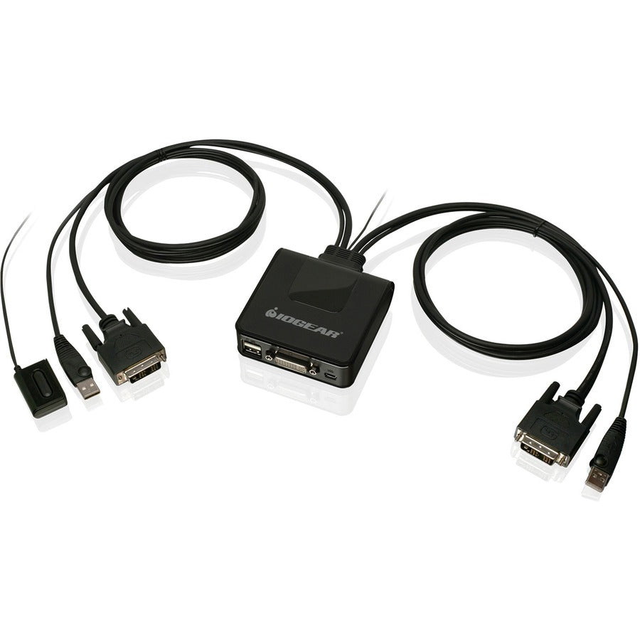 Commutateur KVM avec câble USB DVI à 2 ports IOGEAR GCS922U