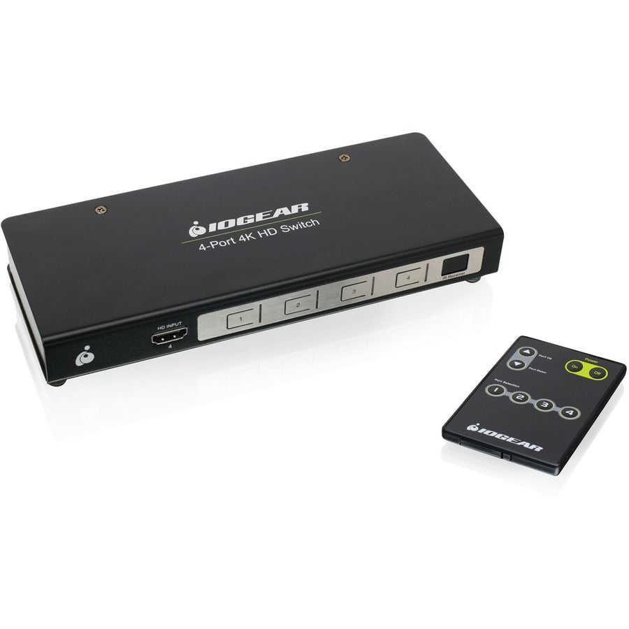 Commutateur 4 ports IOGEAR True 4K avec connexion HDMI GHSW8441