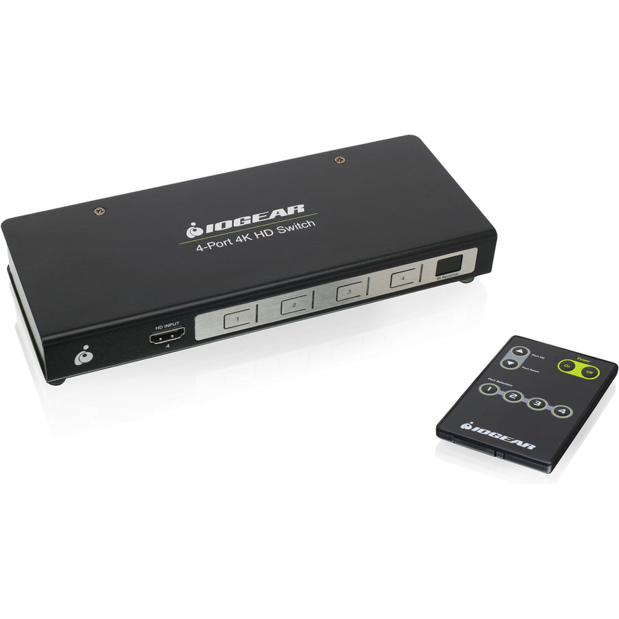 Commutateur 4 ports IOGEAR True 4K avec connexion HDMI GHSW8441