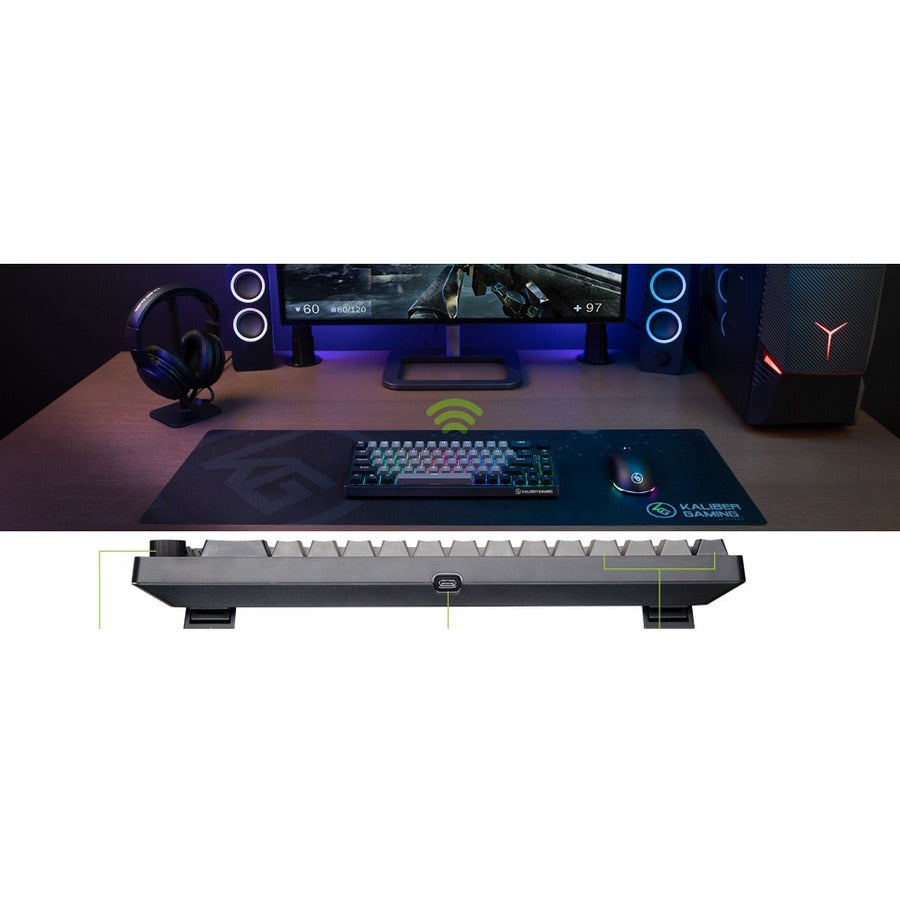 Clavier USB/sans fil IOGEAR MECHLITE NANO GKB610R
