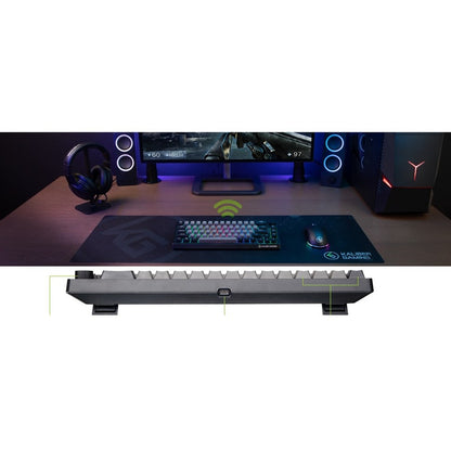 Clavier USB/sans fil IOGEAR MECHLITE NANO GKB610R