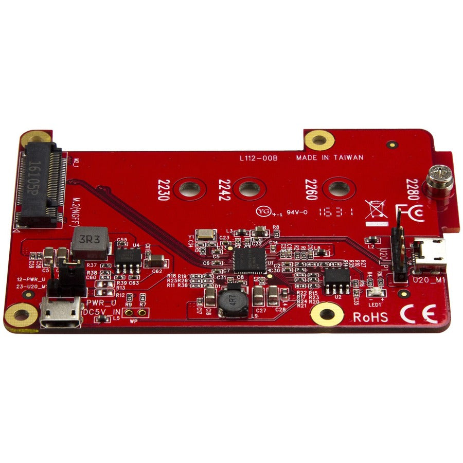 StarTech.com Raspberry Pi Board - USB 2.0 480Mbps - USB to M.2 SATA Converter - USB to SATA Raspberry Pi SSD PIB2M21
