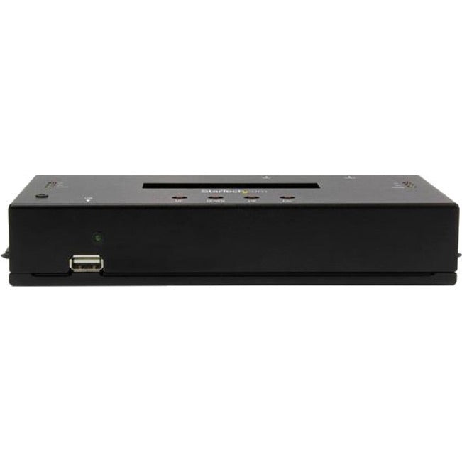 StarTech.com Duplicateur et effaceur de disque dur autonome 1:1, cloneur/copieur de disque dur/SSD SAS/SATA et effaceur/désinfecteur/nettoyeur de disque, sans outil SATSASDUPE11