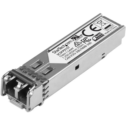 StarTech.com HPE 3CSFP91 Compatible SFP Module - 1000BASE-SX - 1GE Gigabit Ethernet SFP 1GbE Multi Mode Fiber Optic Transceiver - 550m DDM 3CSFP91ST