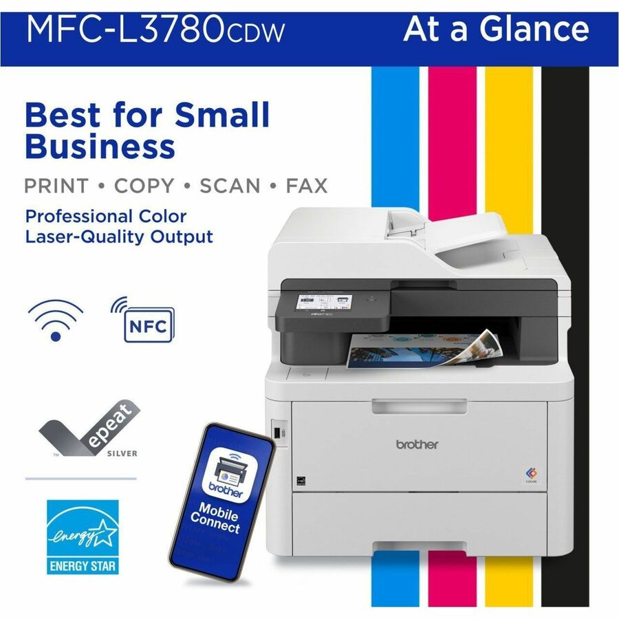 Brother MFC-L3780CDW Wired & Wireless Laser Multifunction Printer - Color MFC-L3780CDW