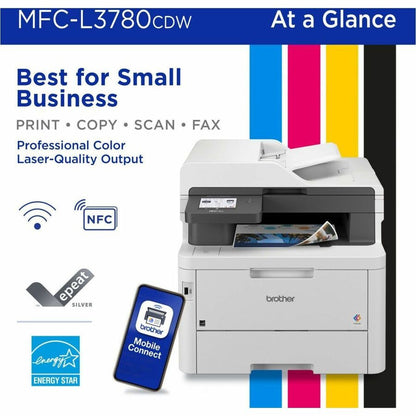 Brother MFC-L3780CDW Wired & Wireless Laser Multifunction Printer - Color MFC-L3780CDW