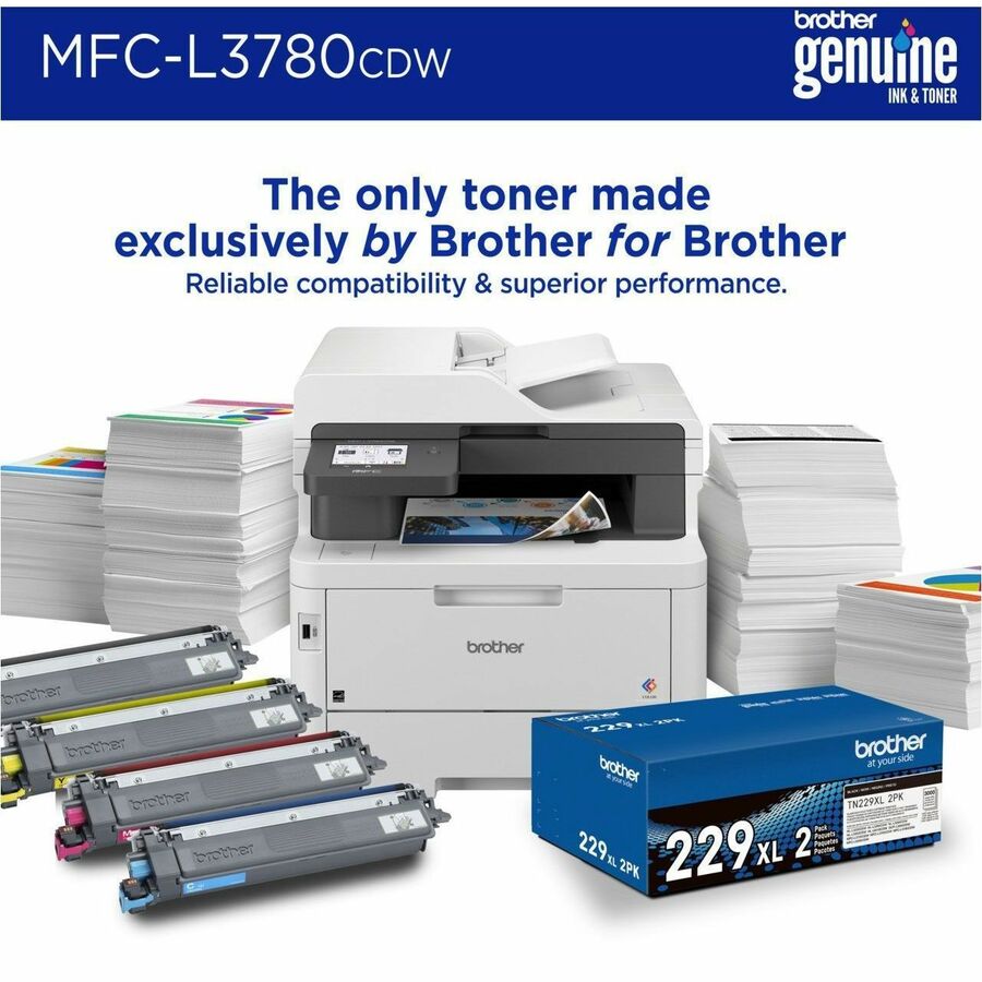 Brother MFC-L3780CDW Wired & Wireless Laser Multifunction Printer - Color MFC-L3780CDW