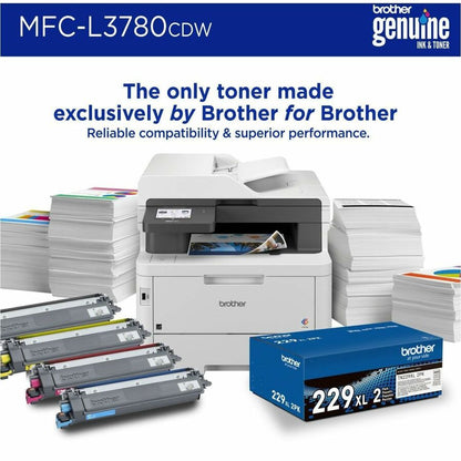 Brother MFC-L3780CDW Wired & Wireless Laser Multifunction Printer - Color MFC-L3780CDW