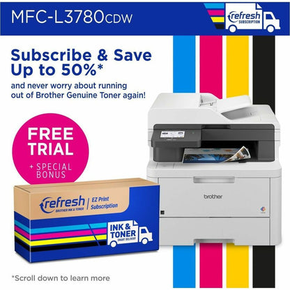 Brother MFC-L3780CDW Wired & Wireless Laser Multifunction Printer - Color MFC-L3780CDW