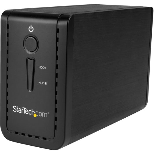 Boîtier pour disque dur 3,5" à 2 baies avec RAID - USB 3.1 - SATA (6 Gbit/s) - Boîtier pour disque dur externe double 3,5" HDD/SSD/SSHD - USB-C et USB-A S352BU313R