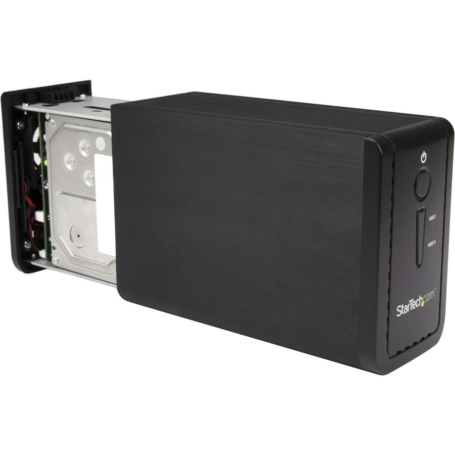 Boîtier pour disque dur 3,5" à 2 baies avec RAID - USB 3.1 - SATA (6 Gbit/s) - Boîtier pour disque dur externe double 3,5" HDD/SSD/SSHD - USB-C et USB-A S352BU313R