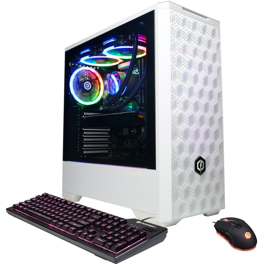Ordinateur de bureau de jeu CyberPowerPC Gamer Supreme SLC10780CPGV3 - Intel Core i9 13e génération i9-13900KF - 32 Go - Disque dur 1 To - SSD 2 To - Moyenne tour - Blanc SLC10780CPGV3