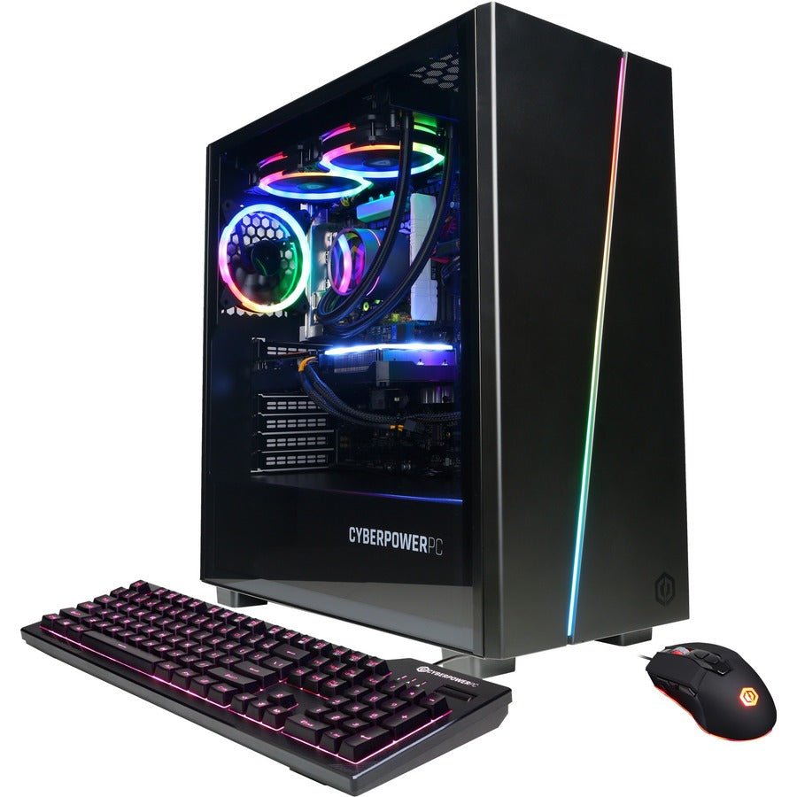 Ordinateur de bureau de jeu CyberPowerPC Gamer Supreme SLC10000CPGV11 - Intel Core i7 13e génération i7-13700KF - 16 Go - SSD 2 To - Noir SLC10000CPGV11