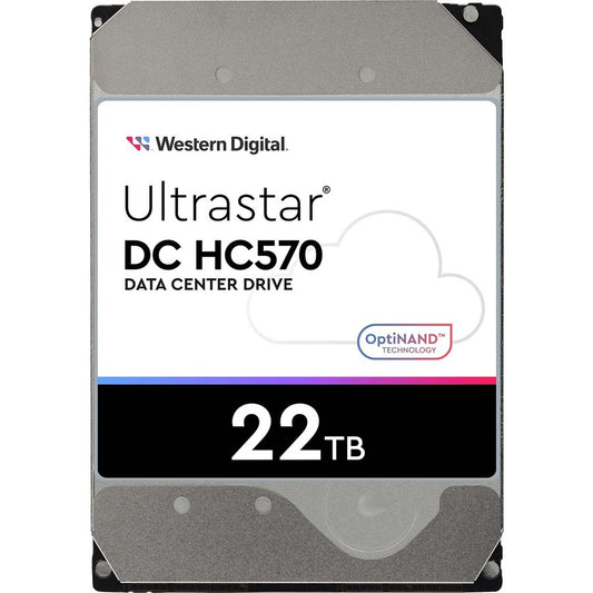 Disque dur WD Ultrastar DC HC570 WUH722222AL5201 22 To - 3,5" interne - SAS (12 Gbit/s SAS) - Méthode d'enregistrement magnétique conventionnel (CMR) 0F48051