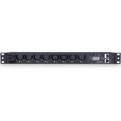 CyberPower Switched PDU RM 1U PDU20SWHVIEC8FNET 20A 8-Outlet PDU20SWHVIEC8FNET