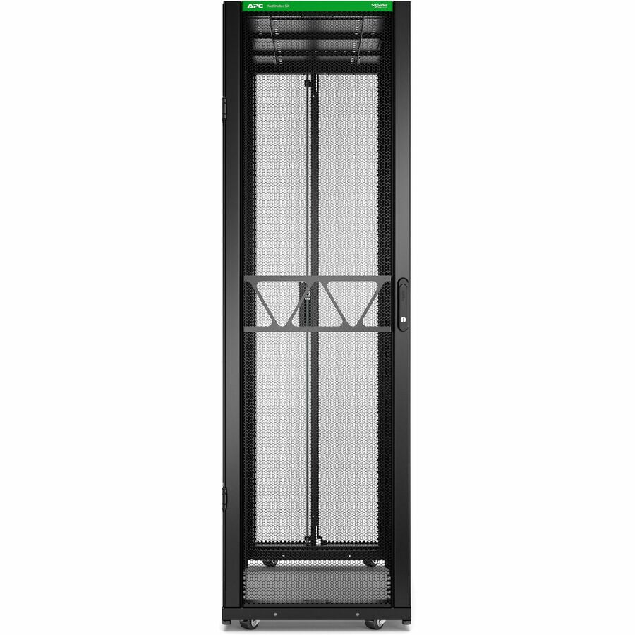 Rack serveur APC by Schneider Electric NetShelter SX Gen 2, 42U, 1991H x 600L x 1200P mm, avec côtés, noir AR3300B2