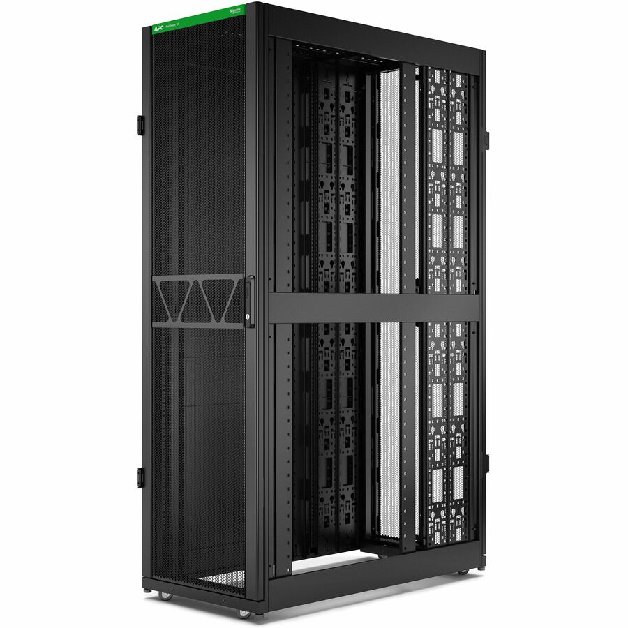 Rack serveur APC by Schneider Electric NetShelter SX Gen 2, 42U, 1991H x 600L x 1200P mm, avec côtés, noir AR3300B2