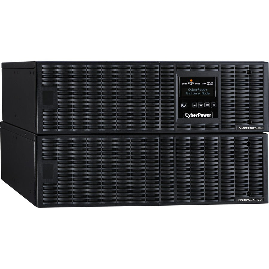 Onduleur en ligne CyberPower OL6KRT3UHW 6 kVA 6U Bypass de maintenance HW-I/O uniquement 200-240 V RT 3 ans OL6KRT3UHW