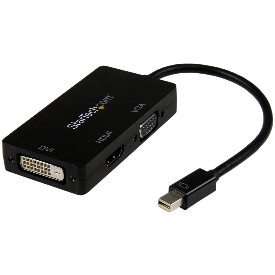 Adaptateur Mini DisplayPort StarTech.com - 3 en 1 - 1080p - Adaptateur d'écran - Mini DP vers HDMI / VGA / DVI Adaptateur Hub MDP2VGDVHD