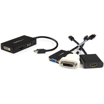 Adaptateur Mini DisplayPort StarTech.com - 3 en 1 - 1080p - Adaptateur d'écran - Mini DP vers HDMI / VGA / DVI Adaptateur Hub MDP2VGDVHD