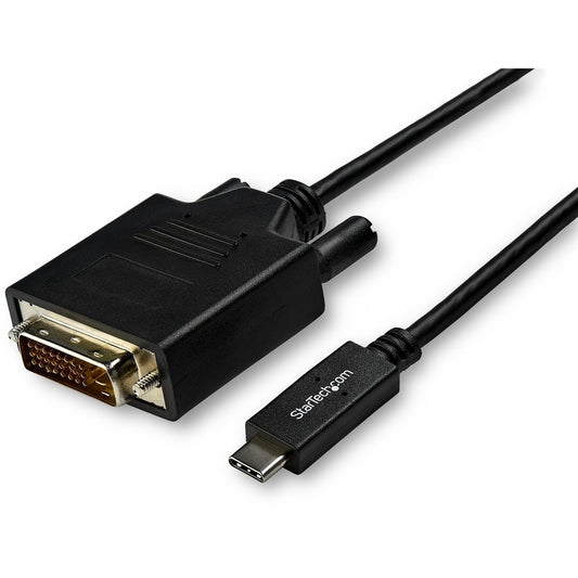 StarTech.com Câble USB C vers DVI de 3 m - Câble adaptateur d'affichage vidéo numérique USB Type-C vers DVI 1080p - Fonctionne avec Thunderbolt 3 CDP2DVI3MBNL