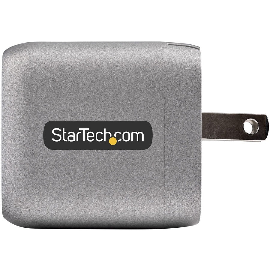 Chargeur mural USB-C 30 W de StarTech.com, chargeur portable GaN avec charge rapide USB Power Delivery, certifié USB-IF, câble de 1,8 m, chargeur USB-C WCH1C30