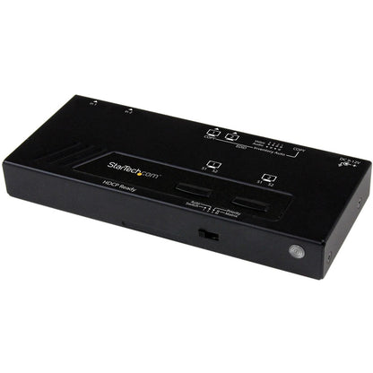 StarTech.com Commutateur matriciel HDMI 2X2 avec commutation automatique et prioritaire - 1080p VS222HDQ
