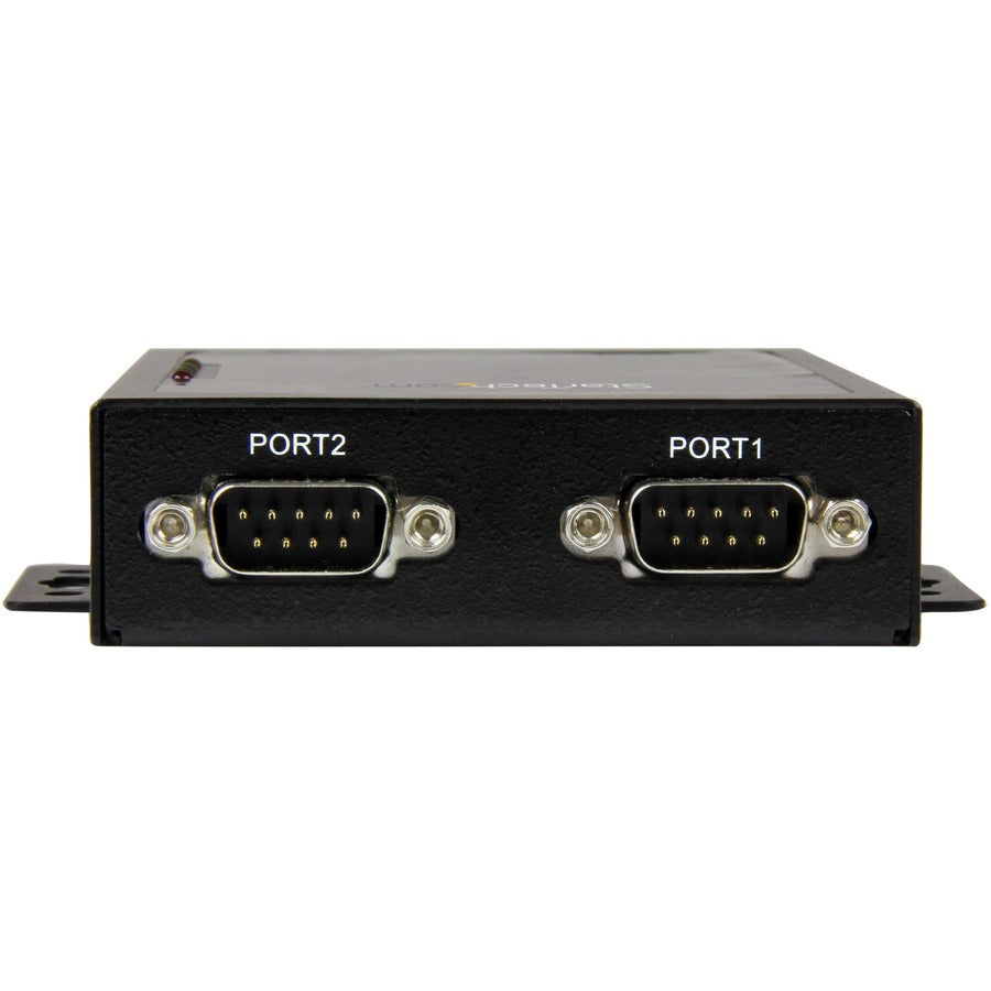 Serveur de périphériques Ethernet série vers IP à 2 ports StarTech.com - RS232 - Métal et montable - Serveur de périphériques série NETRS2322P