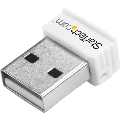 StarTech.com Adaptateur réseau mini USB sans fil N 150 Mbps - Adaptateur WiFi USB 802.11n/g 1T1R - Blanc USB150WN1X1W