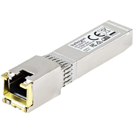 Module SFP+ non codé MSA de StarTech.com - 10GBASE-T - Module émetteur-récepteur SFP+ Gigabit Ethernet 10GE vers RJ45 Cat6/Cat5e - 30 m SFP10GBTST