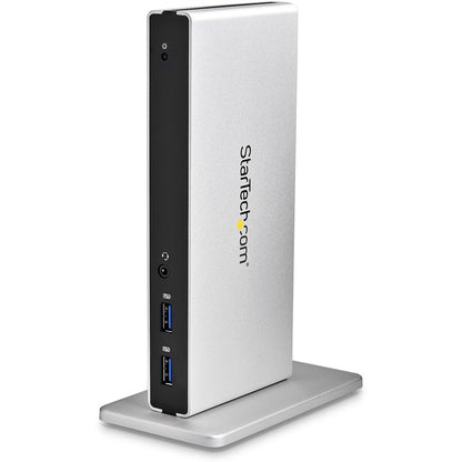 Station d'accueil USB 3.0 pour deux écrans StarTech.com - Sorties DVI - Mac et Windows - Adaptateurs DVI vers VGA et DVI vers HDMI inclus - USB3SDOCKDD USB3SDOCKDD