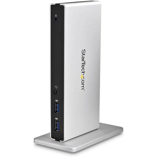 Station d'accueil USB 3.0 pour deux écrans StarTech.com - Sorties DVI - Mac et Windows - Adaptateurs DVI vers VGA et DVI vers HDMI inclus - USB3SDOCKDD USB3SDOCKDD