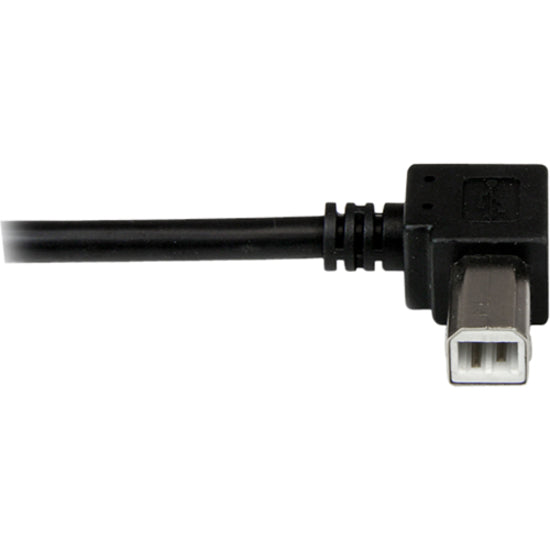 Câble USB 2.0 A vers B coudé vers la gauche de 1 m de StarTech.com - M/M USBAB1ML