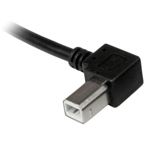 Câble USB 2.0 A vers B coudé vers la gauche de 1 m de StarTech.com - M/M USBAB1ML