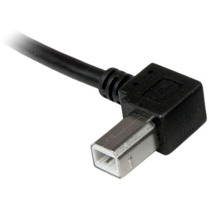 Câble USB 2.0 A vers B coudé vers la gauche de 1 m de StarTech.com - M/M USBAB1ML