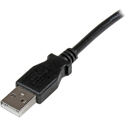 Câble USB 2.0 A vers B coudé vers la gauche de 1 m de StarTech.com - M/M USBAB1ML