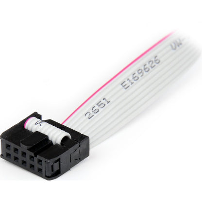 Support de port série DB9 2 ports 16 pouces vers embase 10 broches StarTech.com PLATE9M2P16