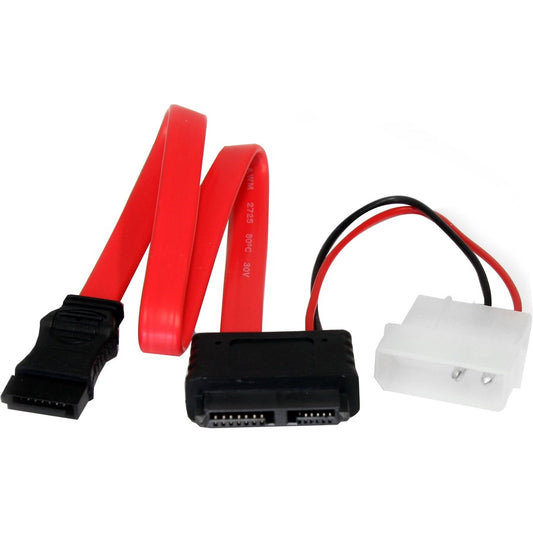 StarTech.com Adaptateur Slimline SATA vers SATA 12 pouces avec LP4 SLSATAF12