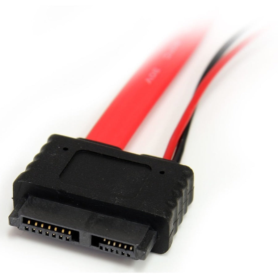 StarTech.com Adaptateur Slimline SATA vers SATA 12 pouces avec LP4 SLSATAF12