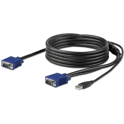 Câble KVM USB StarTech.com de 3 m (10 pi) pour consoles à montage en rack StarTech.com - Câble de console KVM VGA et USB (RKCONSUV10) RKCONSUV10
