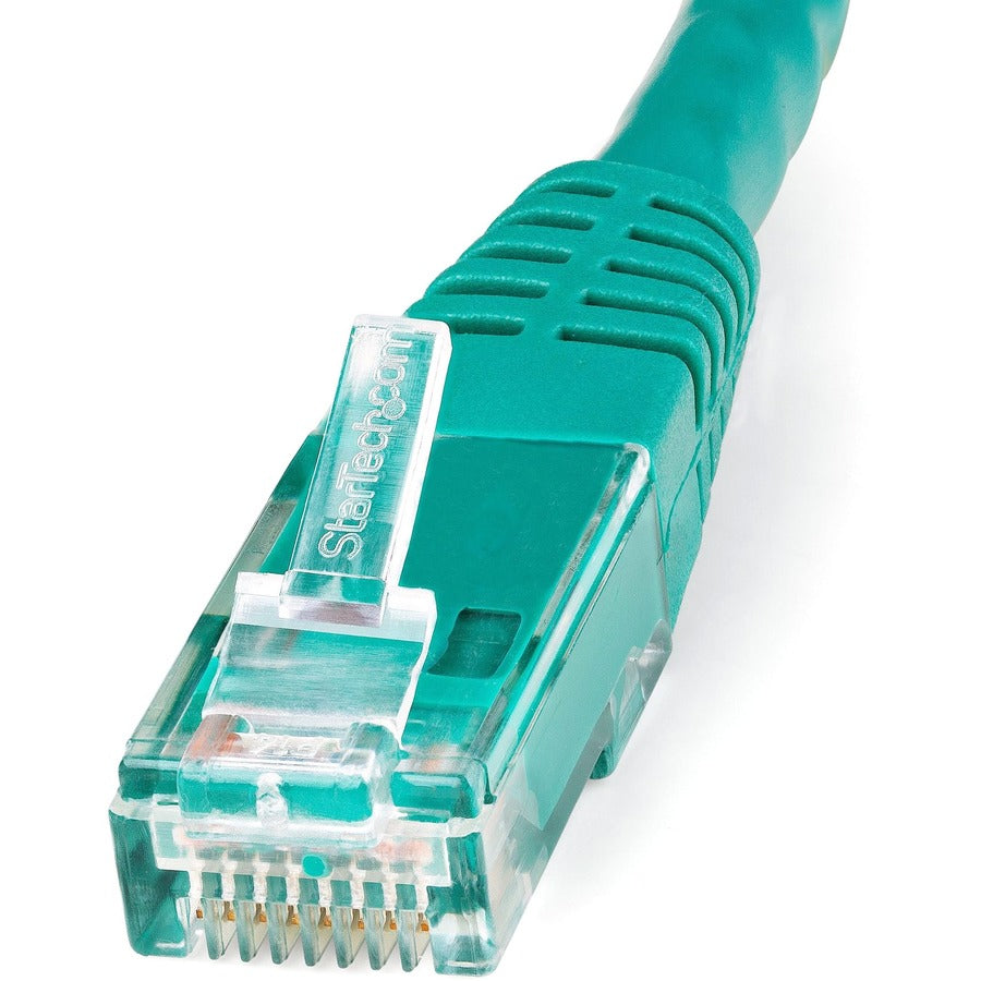 Câble Ethernet CAT6 StarTech.com de 10,7 m - Gigabit moulé vert - 100 W PoE UTP 650 MHz - Cordon de raccordement de catégorie 6 Câblage certifié UL/TIA C6PATCH35GN