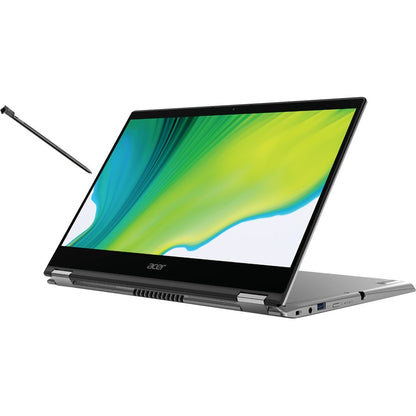 Acer Spin 3 SP314-54N SP314-54N-56SZ Ordinateur portable convertible 2 en 1 à écran tactile 14" - Full HD - Intel Core i5 10e génération i5-1035G4 - 8 Go - SSD 256 Go - Clavier anglais - Argent pur NX.HQ7AA.00D