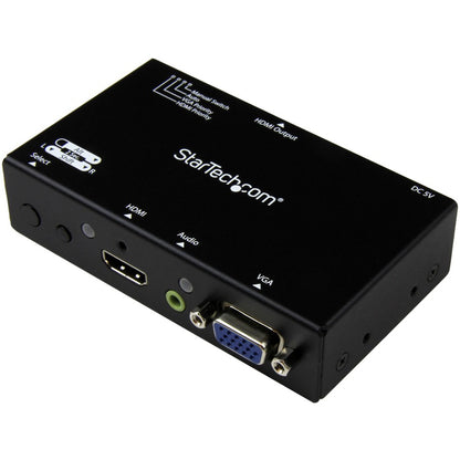 StarTech.com Convertisseur HDMI + VGA vers HDMI 2x1 avec commutation automatique et prioritaire - 1080p VS221VGA2HD