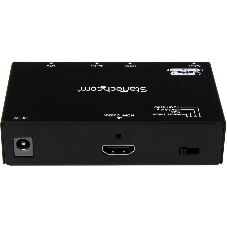 StarTech.com Convertisseur HDMI + VGA vers HDMI 2x1 avec commutation automatique et prioritaire - 1080p VS221VGA2HD