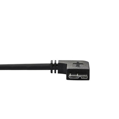 Câble micro USB 3.0 fin StarTech.com (5 Gbit/s) de 1 m - M/M - USB 3.0 A vers micro USB coudé vers la gauche - USB 3.2 Gen 1 USB3AU1MLS