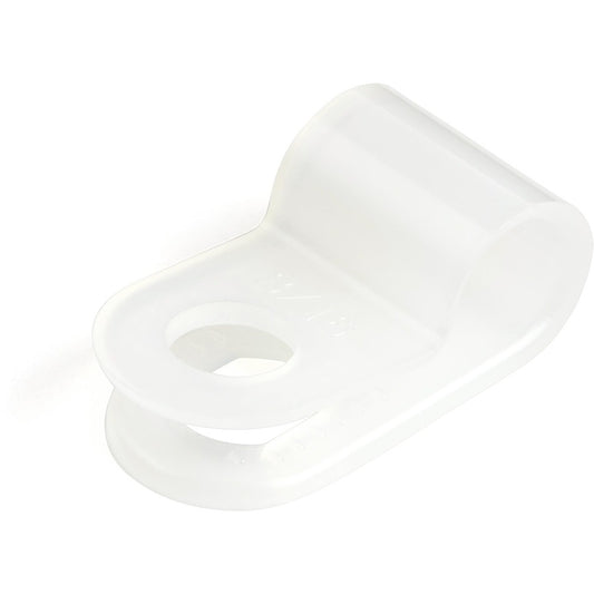 StarTech.com Lot de 100 serre-câbles à vis - Attache/support de fil - Clips en nylon réutilisables à visser de type R - Homologué UL/94V-2 - Petit CBMSDCC1