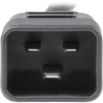 StarTech.com Rallonge électrique robuste de 1 m, IEC C13 vers IEC C20, noir, 15 A, 125 V, 14 AWG, câble d'alimentation de gros calibre PXTC13C20143