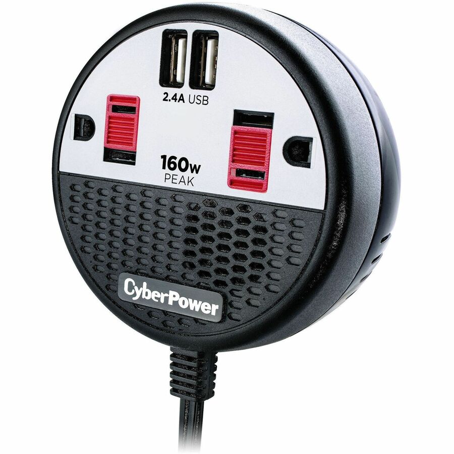 Onduleur 160 W CyberPower CPS160PPB2U - Noir/Rouge CPS160PPB2U